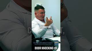Recent training session with a new hire #roofing #veteran #construction #sales #doorknocking