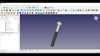 Freecad Drawing - Hexagonal Bolt