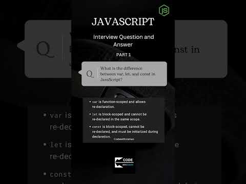 JavaScript Interview Question and Answer #javascript #interview