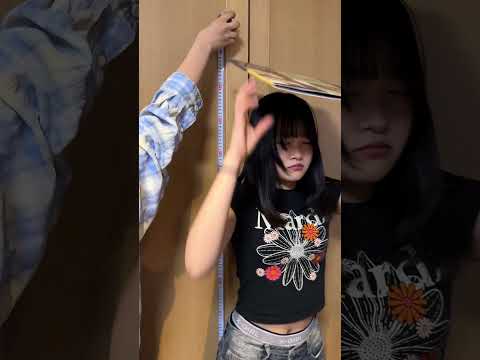 末っ子の身長がかなり伸びたらしいので3姉妹で身長測定やってみた！#Shorts
