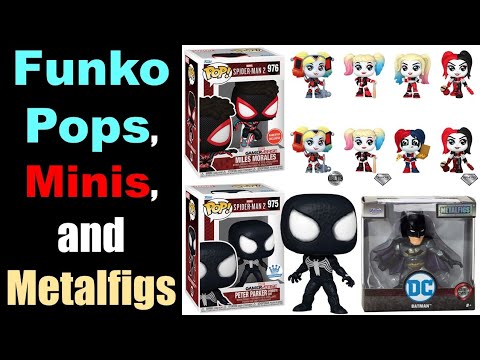 Funko Pops, Minis, and Meralfigs