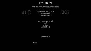 Day 47 Python Coding Challenge! 💡 Can You Guess the Output?#shorts #short#coding