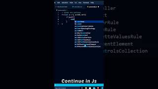 Continue In javaScript || What Is Continue ||How To Use Continue #shorts #javascript #alanafairchild
