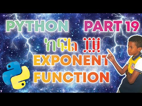 Exponent Functions | Python Lesson 19