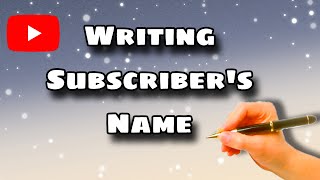 I am writing your name ✨🌸