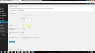 Reviewing the Reading Settings Tab in Wordpress