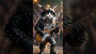Cat stuns with violin and guitar skills! 🎻🎸🐾 #Shorts #Viral #MusicCat
