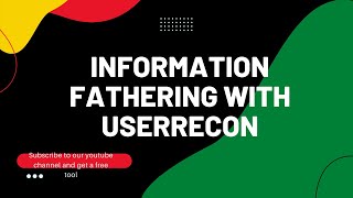 How to find information from a user name using User recon