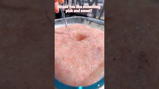I made pink and sweet wine at home with sticky rice and fresh strawberries 🍓🍶