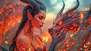 Glamorous Emberfang Dragonkin Woman | Mystical Fantasy AI Art | AI Short Film | AI Video