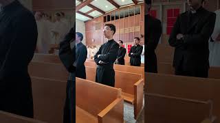 The Seminarians Call Out to Our Lord in Latin During Mass in the Main Chapel