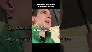 Ranking The Best Harmless Pranks  #funny #ranking #funnyvideos #prank #harmlessprank