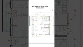 25X25 500 sqfts 2bhk North facing house plan as per vastu #house #houseplan #viral #viralvideo