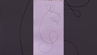how to draw rat 🐁 #art #onelinedrawingchallenge #arttechnique #lineart #bearart