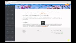 Creating and editing pages in Weebly