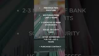 What Documents do you need for a mortgage? #short #shorts