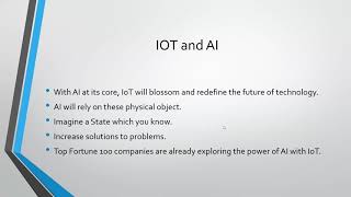 The Convergence of AI and IoT