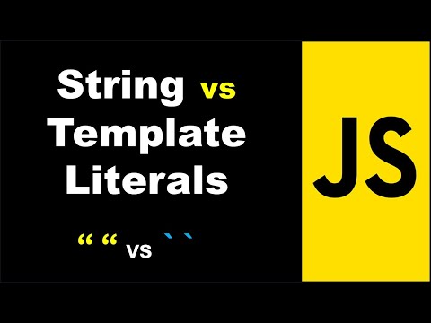 Strings vs template literals in javascript