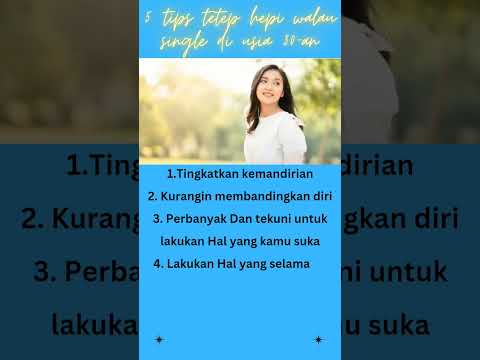 5 tips stay happy walau single di usia 30-an #motivasi #shortsvideo #shorts
