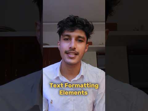 Text formatting elements Html part 3 #html #css