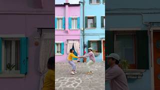 Dancing in #Burano, Italy! A colorful island in the Venetian Lagoon #cutedance  #transitions