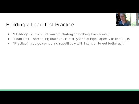 QAP with Alex Langshall - Building a Load Test Practice