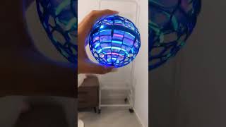Flying Gyrosphere Ball Blue Glowing Lights Spinning Toy Fun Smart Fly Gadgets Drone