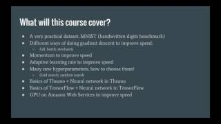 Practical Deep Learning in Theano and TensorFlow Intro