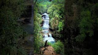 Discover Wei Sawdong Falls in Cherrapunjee, Meghalaya  #WeiSawdongFalls #Meghalaya #NatureEscape
