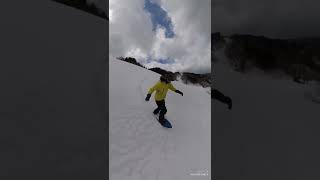 20220306 今庄で雪板