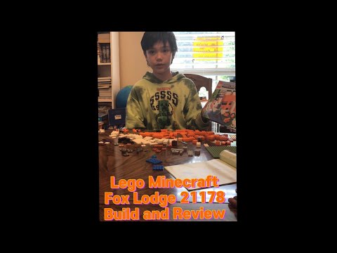 Lego Minecraft Fox Lodge 21178 Speed Build & Review! 11 yr old k-pop look alike!