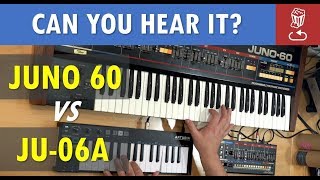 Roland JU-06A vs JUNO 60 // Can you tell the difference? (JU06A Review)