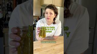 How to make the CRUNCHIEST pickles! #pickle #canning