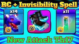 New TH17 Attack Strategy! 🏆 Royal Champion + Mass Invisibility Domination!