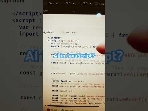 AI in JavaScript??? #ai #javascript #programming #programmingtricks #coding #codingtutorial