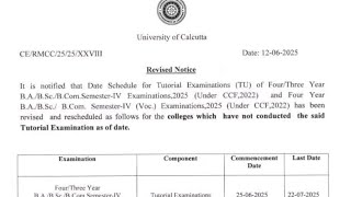 CU 4th sem new exam date 2025 || 4th sem exam date 2025 || Cu 4th sem exam notice || cu exam 2025