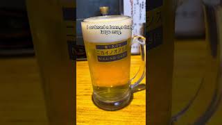 Enjoying a solo drink at KITTE Osaka. #japanesefood #standingbar #food #japan #shorts
