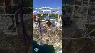 She tried Canada's highest jump #bungeejumping #discoverontario #gatineau #ottawa #adrenalinejunkie