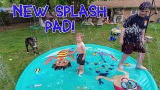 New Splash Pad!  Costco Underwater Adventure Sprinkler Pad - Kids Water Play!  H2O Go!