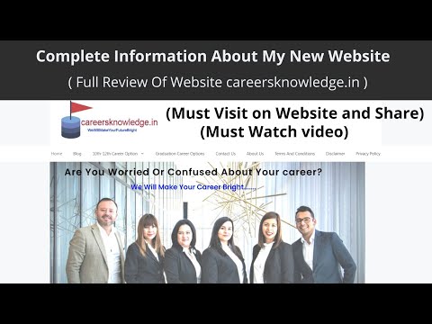 Full Review the website careersknowledge.in. Details Review (Must Watch)