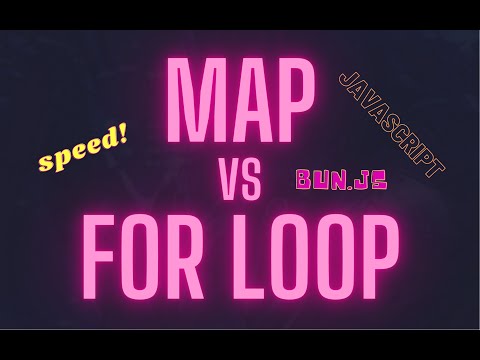 Is map faster than a for loop in JavaScript? (no, but sometimes yes)
