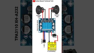 TPA3110 XH-A232 30W + 30W Audio Amplifier Connection #shorts