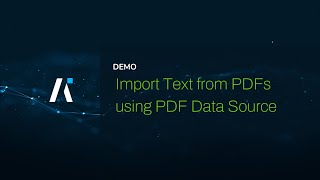 Import Text Data from PDFs using Mantium PDF Data Source