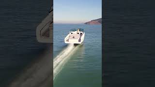 Flying an Electric Hydrofoil Speed Boat From Candela #shorts