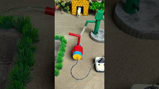 Mini hand pump project water with supply motor drink cow,hen #waterpump #shorts #115