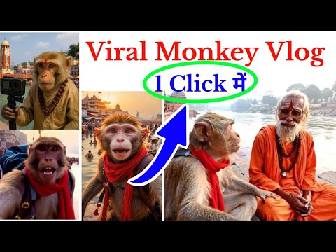 Viral Monkey Vlog Kaise Banaye | How to Make Monkey Vlog With Ai