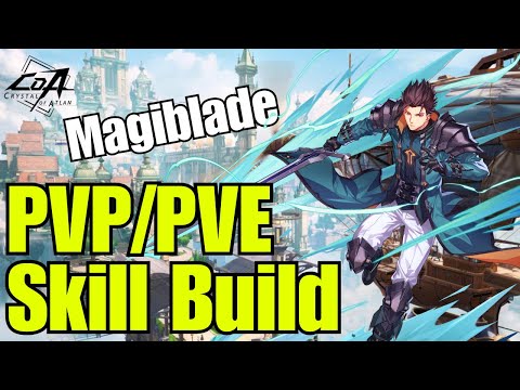 Magiblade PVP Showcase and Builds! Crystal of Atlan #CoA #LightOfAtlan