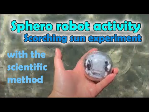 Sphero light sensor beach experiment - is the sun stronger in the water than it is on land?
