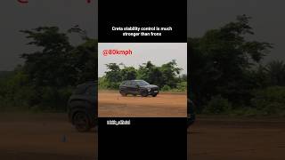 lane changing test Maruti fronx vs Hyundai creta #creta