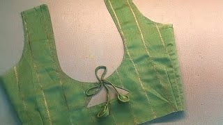 fancy Blouse design cutting and stitching | back neck blouse design |